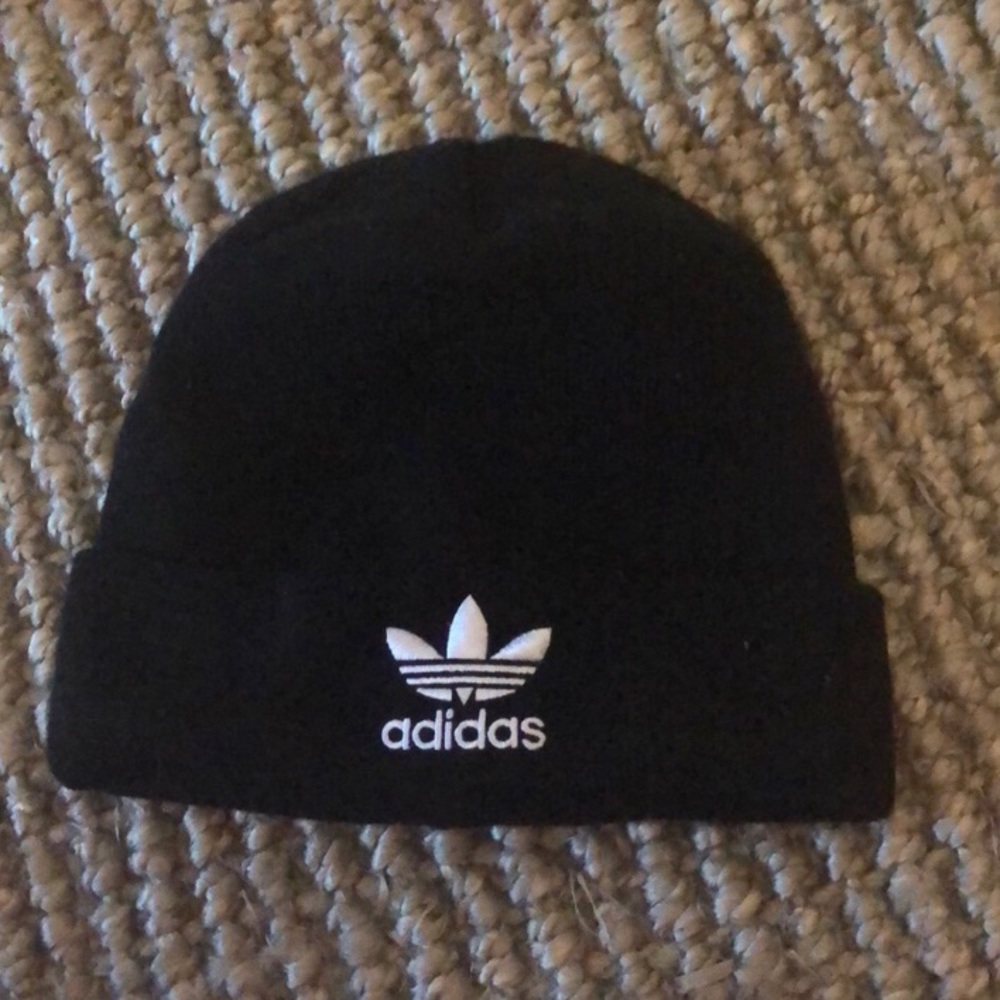 Adidas Black and white beanie